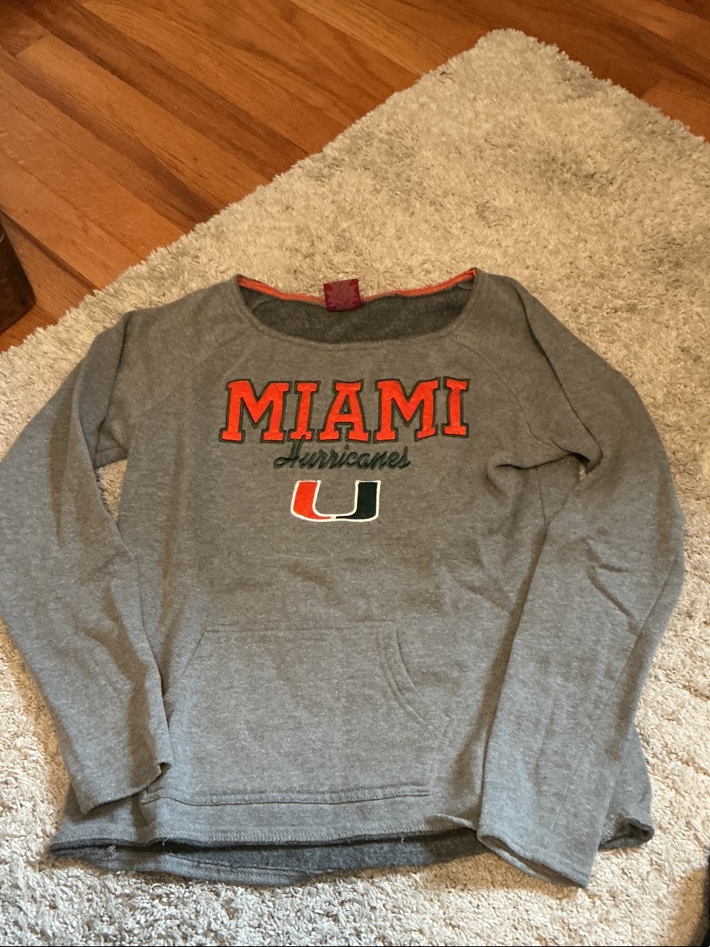 Colosseum Gray Sweatshirt with Orange and Green Accents